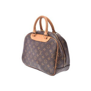 Louis Vuitton Leather Monogram Trouville Brown Handbag